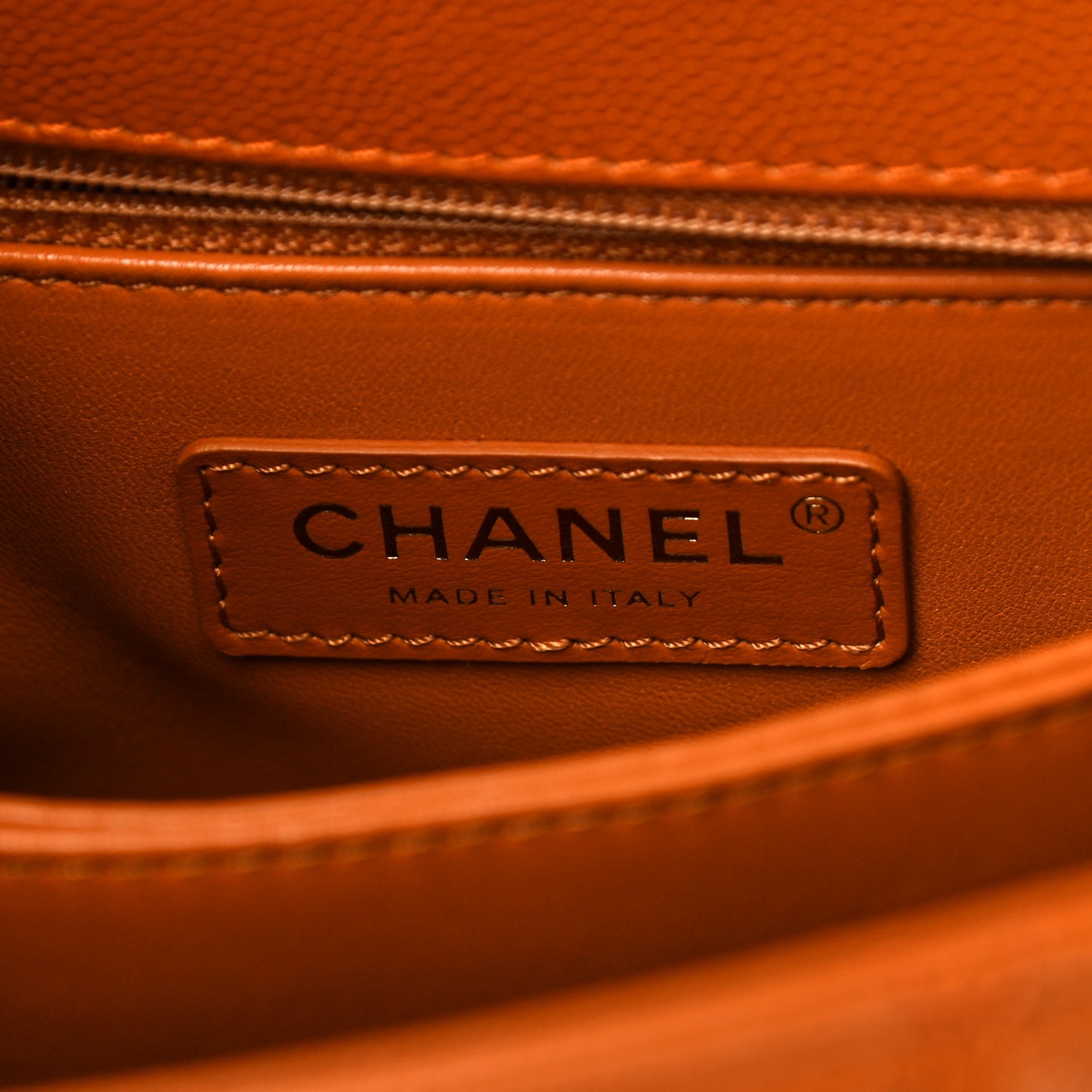 Caviar Quilted Mini Coco Handle Flap Light Brown