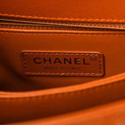 Chanel Caviar Quilted Mini Coco Handle Flap Light Brown 5 of 8