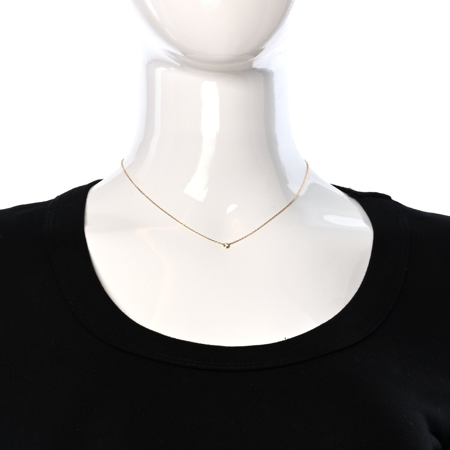 Cartier 18K Yellow Gold Diamond XS D'Amour Pendant Necklace 3 of 6