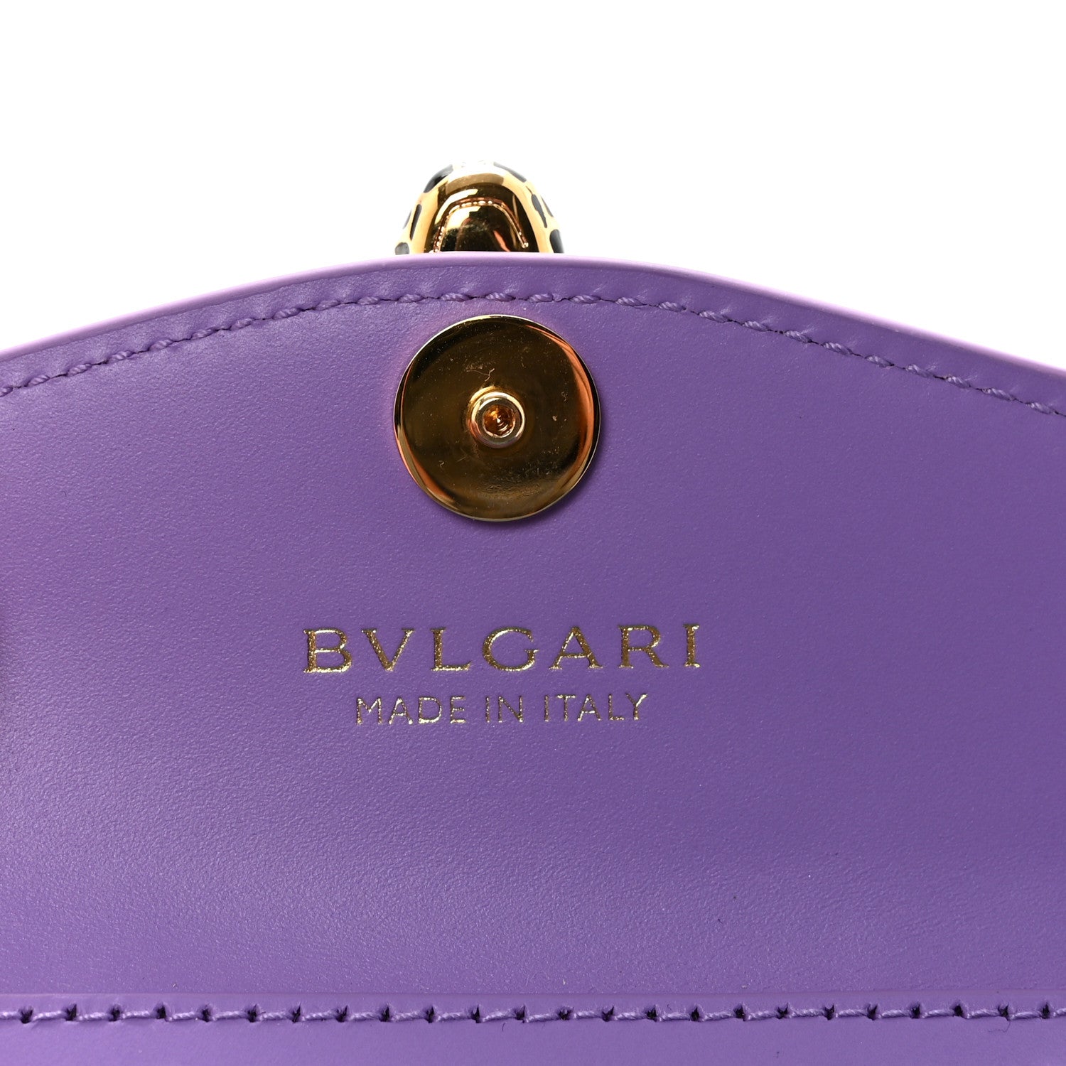 Bulgari Calfskin Serpenti Forever Miniature Bag Charm Purple 6 of 9