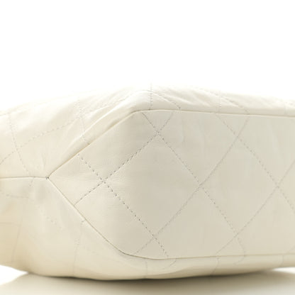 Chanel Calfskin Quilted Daily Hobo White 9 of 10