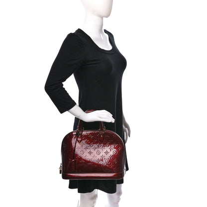 Louis Vuitton Vernis Alma PM Rouge Fauviste 2 of 9