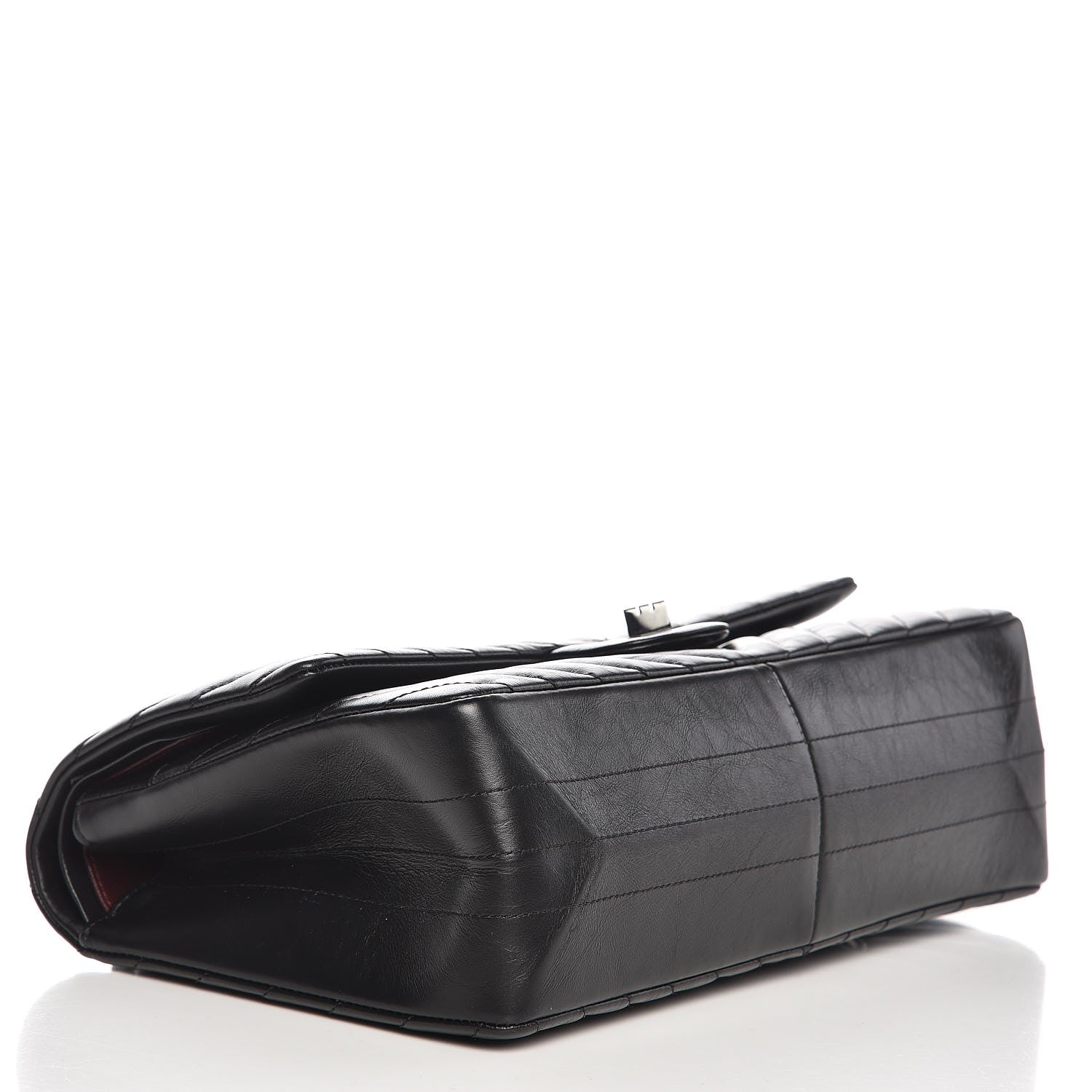 Chanel Aged Calfskin Chevron Quilted 2.55 Reissue 226 So Black 4 of 8