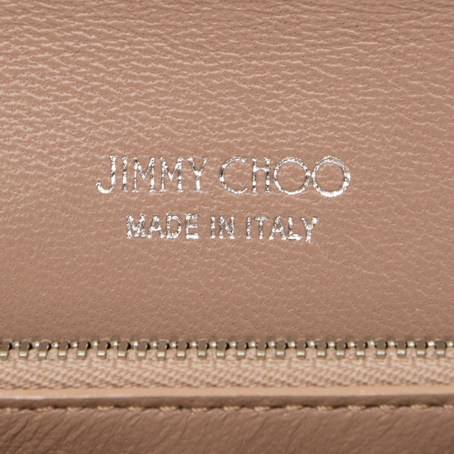 Jimmy Choo Glittered Lambskin Milla Wallet on Chain Tea Rose 6 of 6