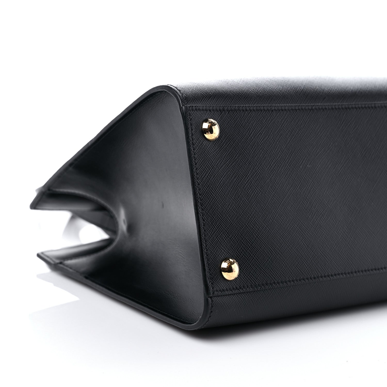 Prada Saffiano Metal Top Handle Black 8 of 12