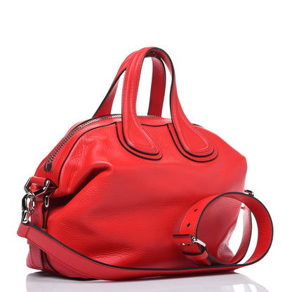 Givenchy Pebbled Calfskin Small Nightingale Red 4 of 15