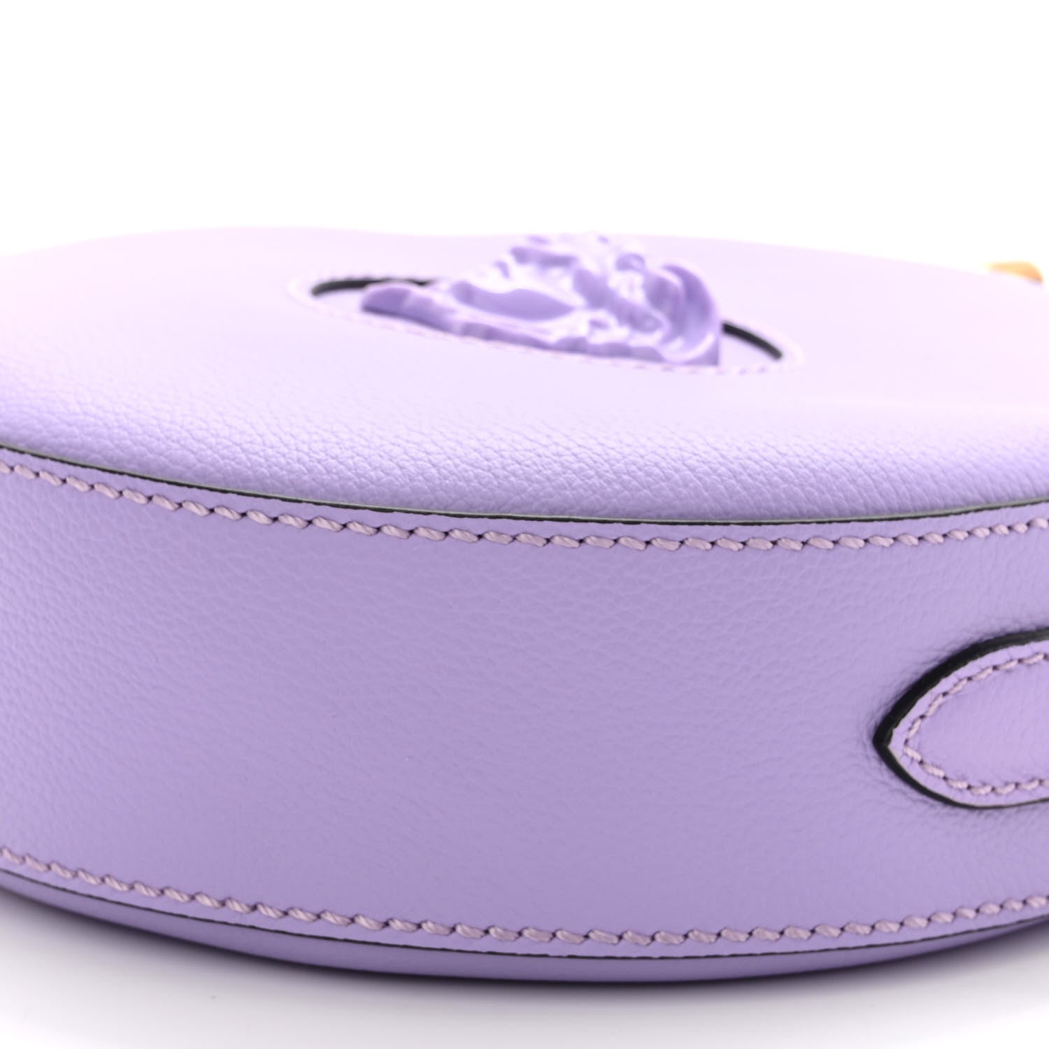 Versace Calfskin La Medusa Round Camera Bag Lilac 9 of 9