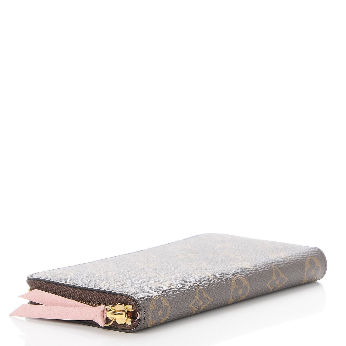 Monogram Clemence Wallet Rose Ballerine