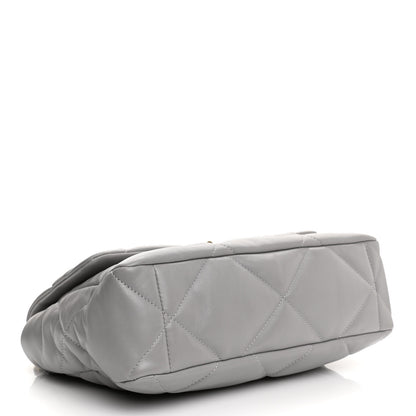 Chanel Lambskin Quilted Large Chanel 19 Flap Grey 4 of 11