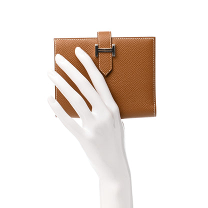 Hermes Epsom Bearn Compact Wallet Gold 2 of 7