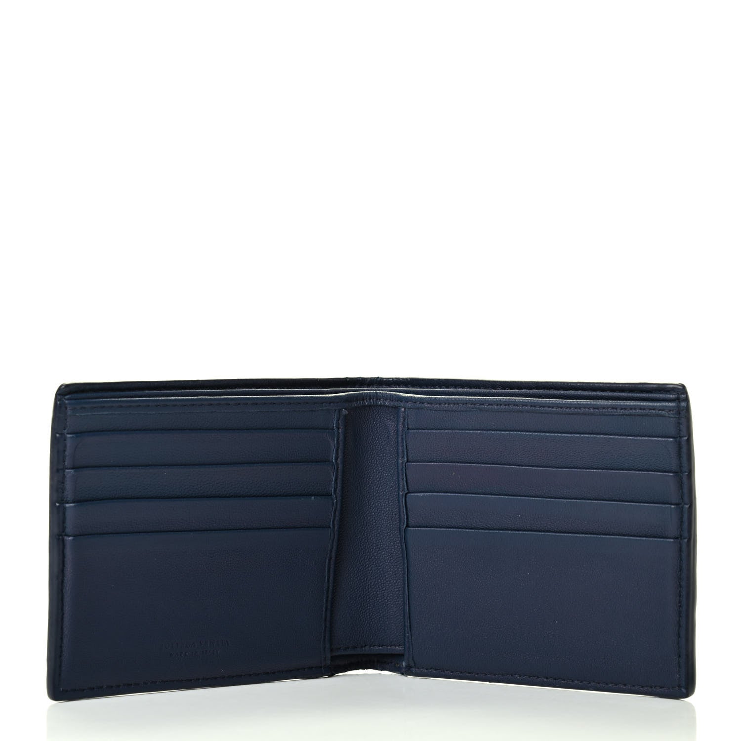 Bottega Veneta Nappa Intrecciato Bi-Fold Wallet Denim 5 of 6