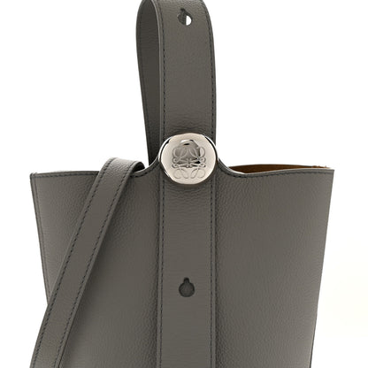 Loewe Soft Grained Calfskin Mini Pebble Bucket Bag Pearl Grey 8 of 11