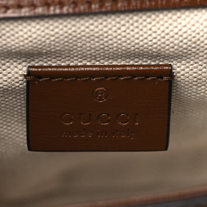 Gucci GG Supreme Monogram Web Mini Horsebit 1955 Shoulder Bag Beige Brown Sugar 5 of 10