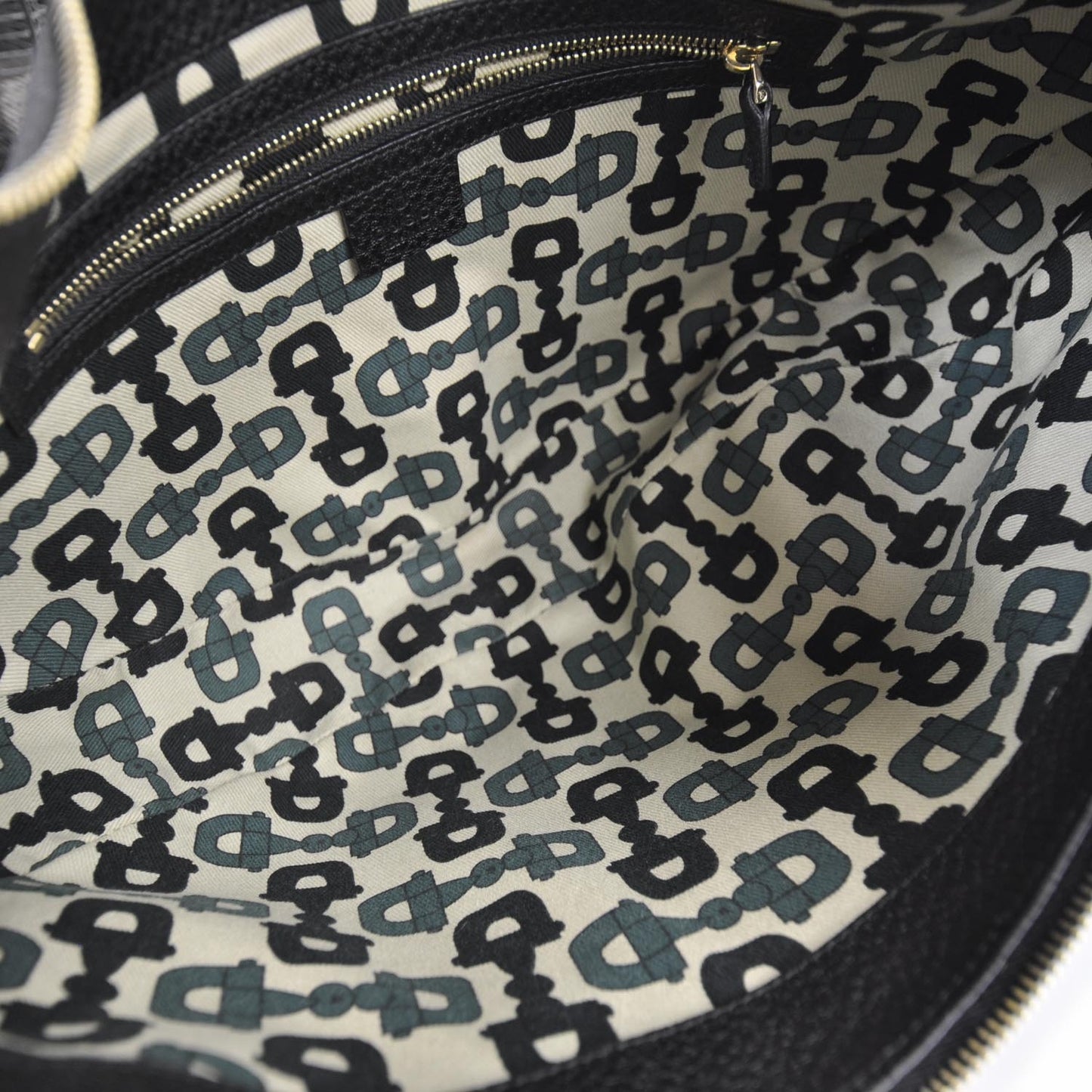 Leather Bamboo Ring Hobo Black