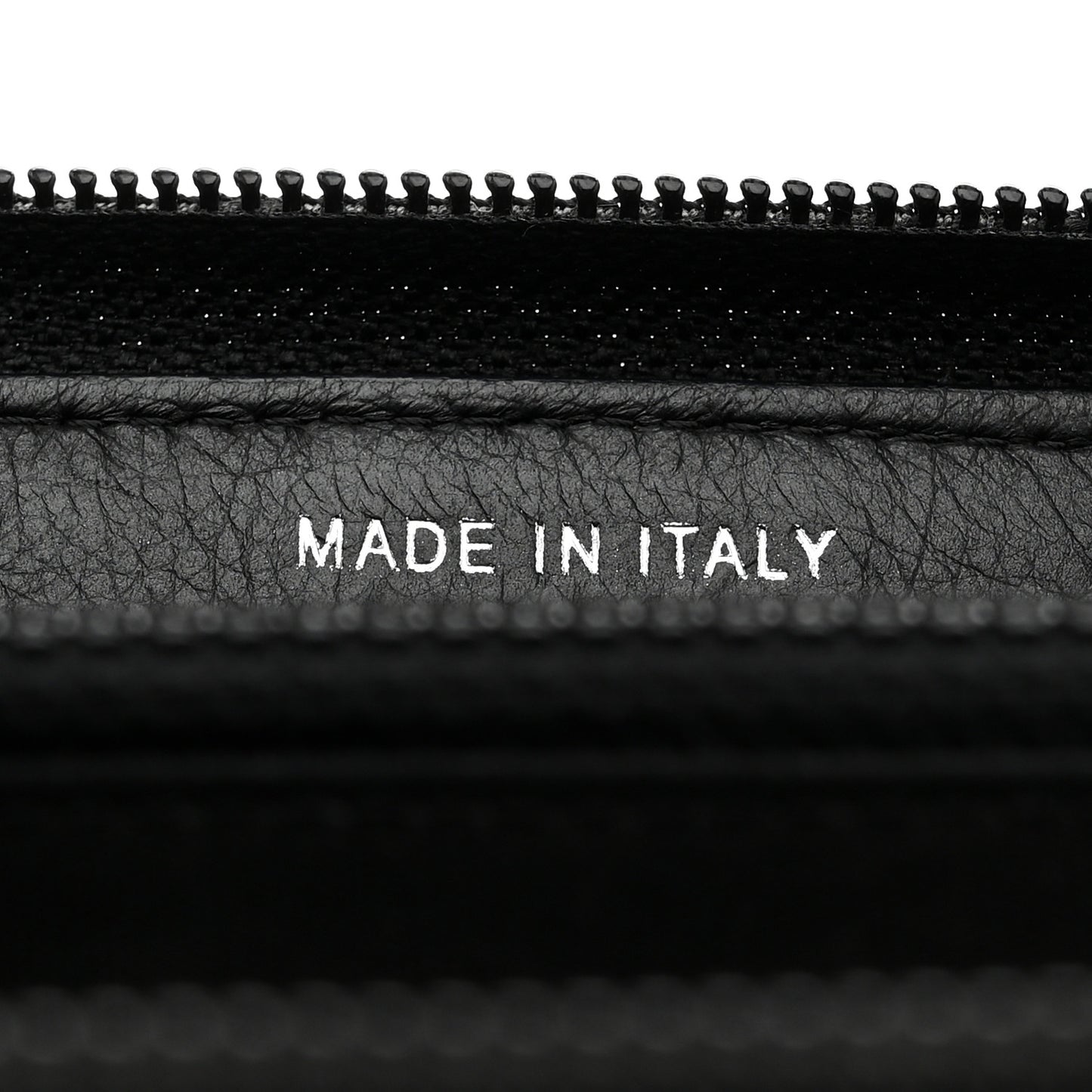 Calfskin Chevron Quilted Zip Around Boy Wallet So Black