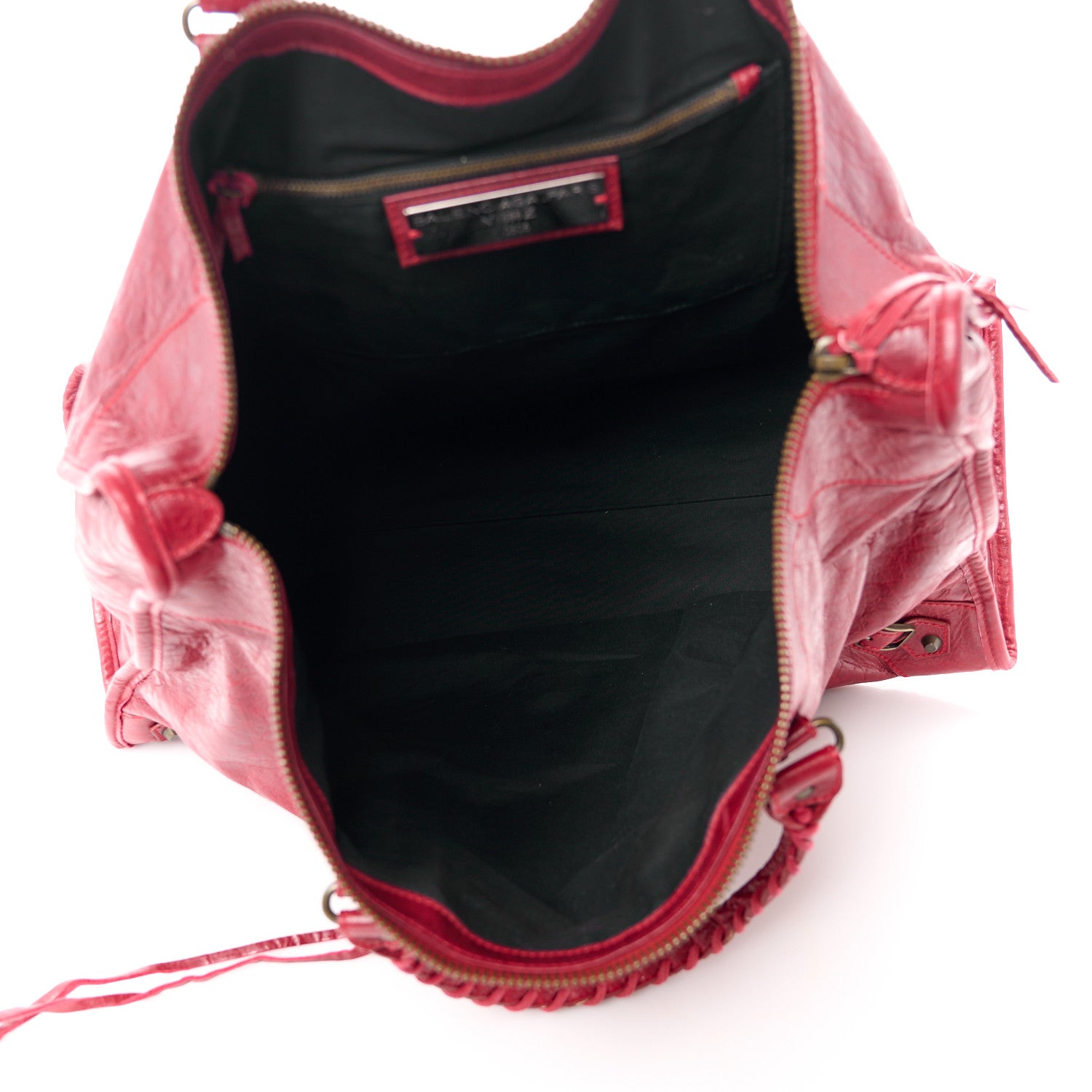 Balenciaga Agneau Classic Hardware Weekender Rouge Theatre 5 of 14