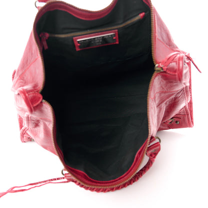 Balenciaga Agneau Classic Hardware Weekender Rouge Theatre 5 of 14