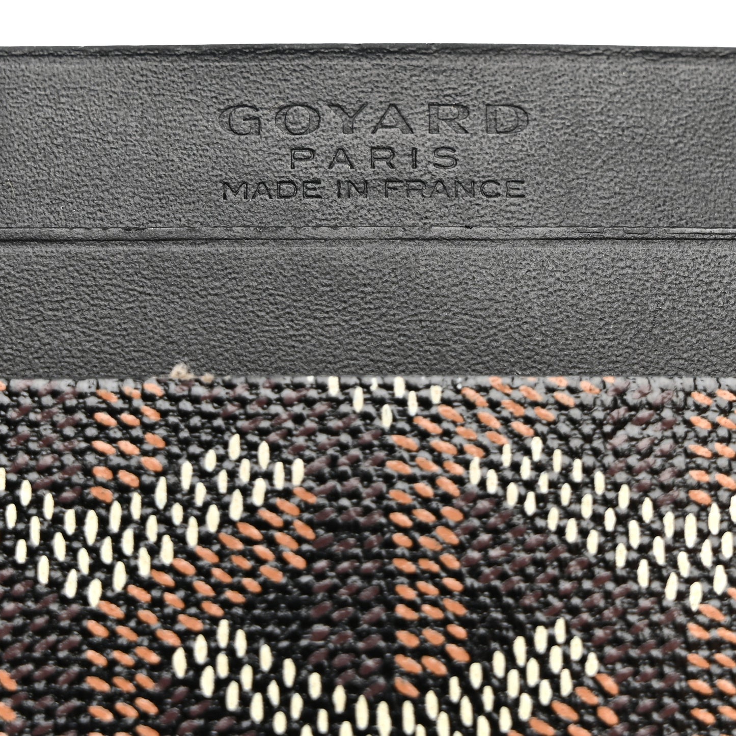 Goyardine Saint Sulpice Card Holder Black
