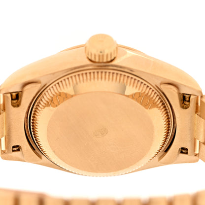 Rolex 18K Yellow Gold Diamond 26mm Datejust President Watch Champagne 69178 4 of 5
