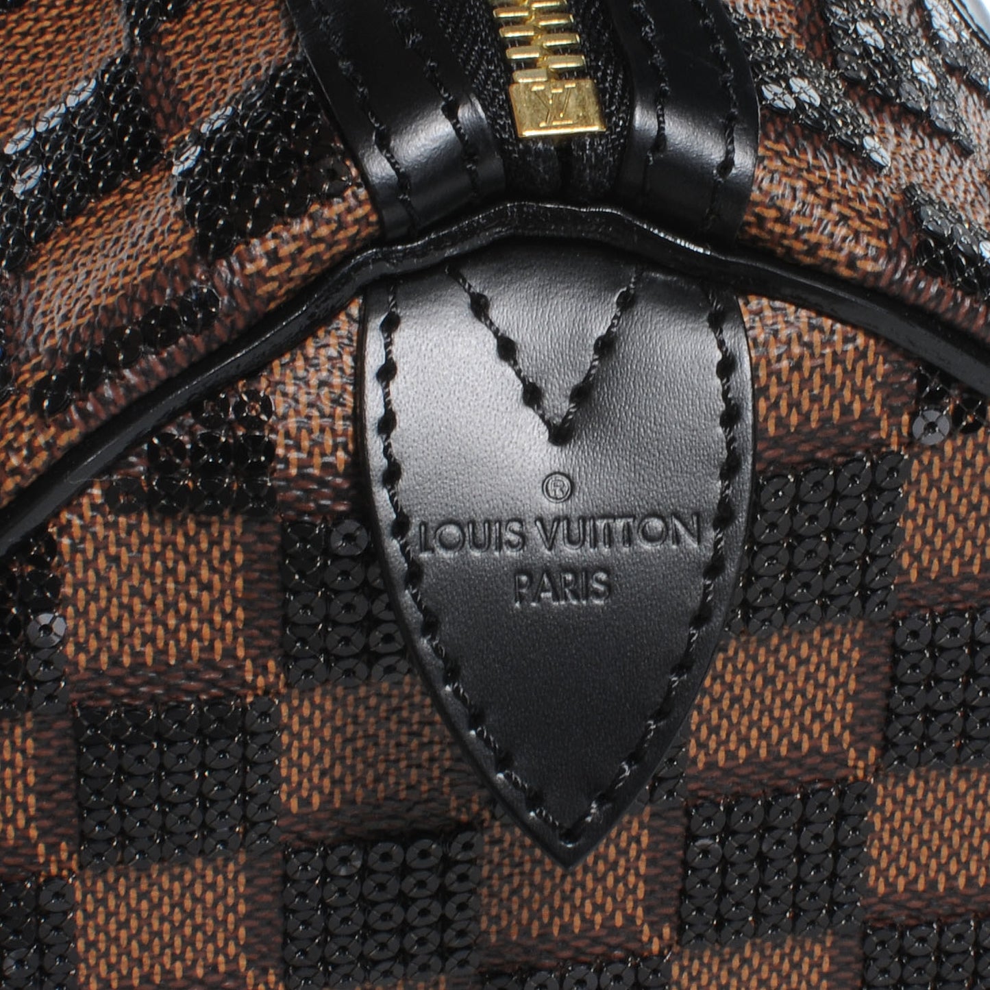 Damier Paillettes Speedy 30 Black