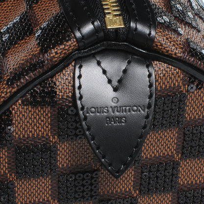 Louis Vuitton Damier Paillettes Speedy 30 Black 5 of 8