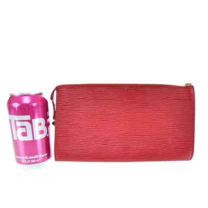 Louis Vuitton Epi Pochette Pouch Red Cosmetics 2 of 10