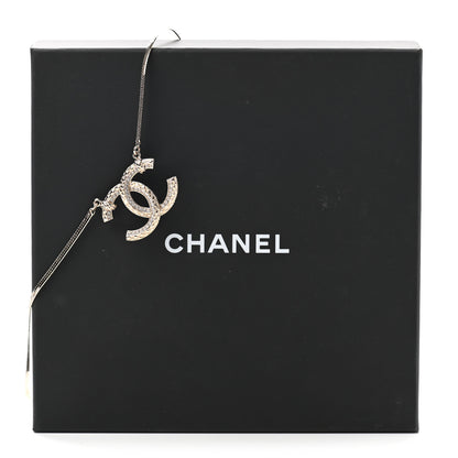 Chanel Crystal CC Chain Necklace Gold 7 of 7