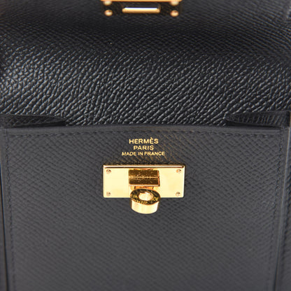 Hermes Epsom Kelly Pocket Compact Wallet Black 6 of 8