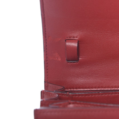 Celine Box Calfskin Small Classic Box Flap Bag Red 12 of 14