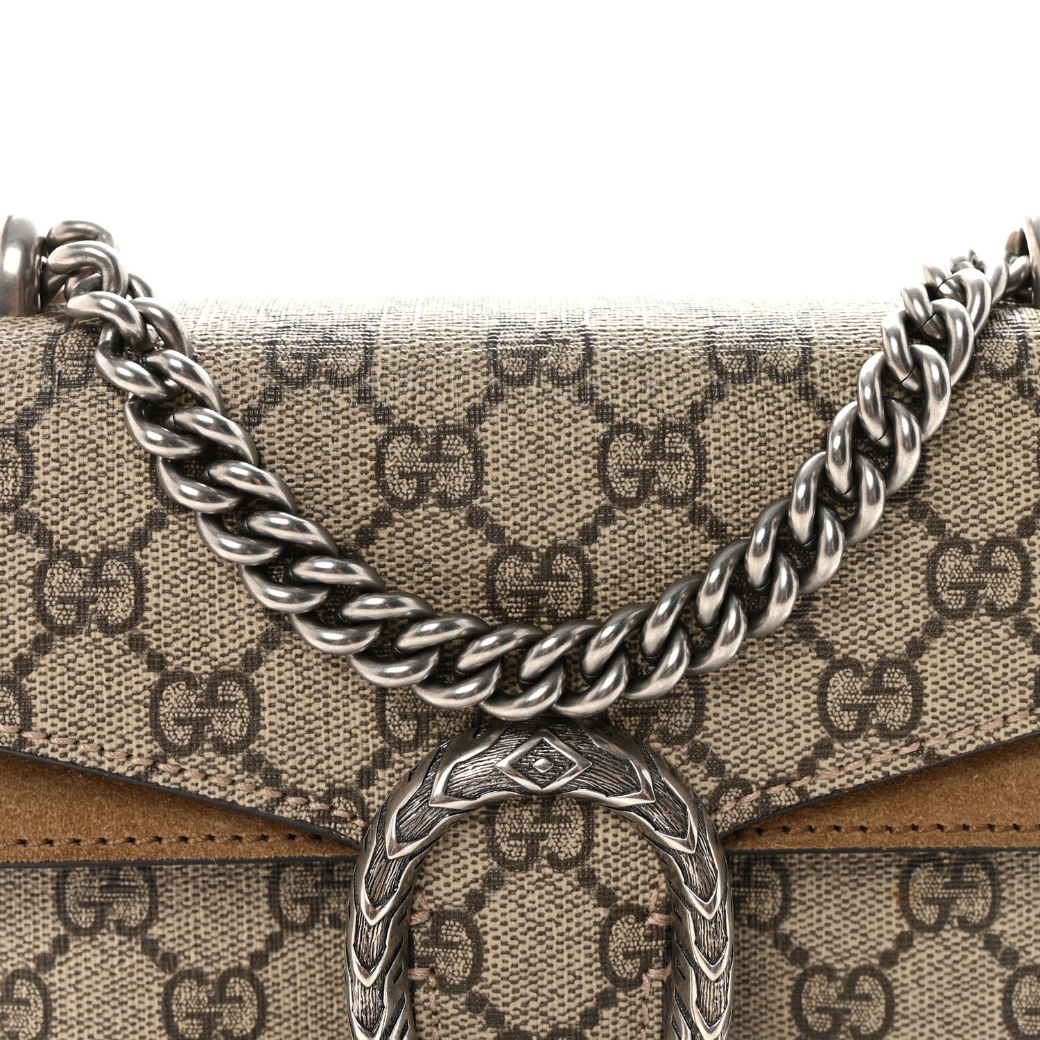 Gucci GG Supreme Monogram Mini Dionysus Shoulder Bag Taupe 8 of 11