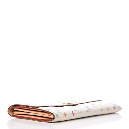 Louis Vuitton Monogram Multicolor Sarah Wallet White 4 of 19