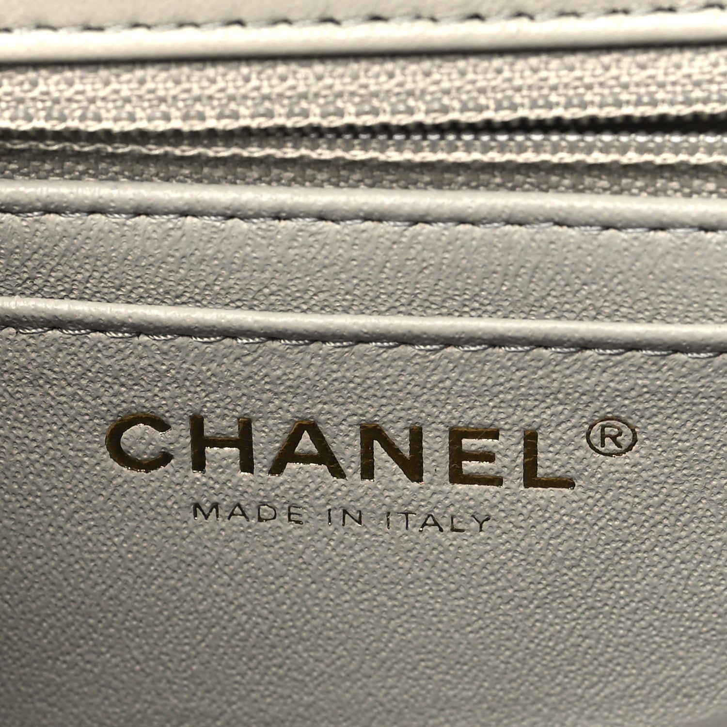 Chanel Lambskin Quilted Mini Rectangular Flap Grey 6 of 11