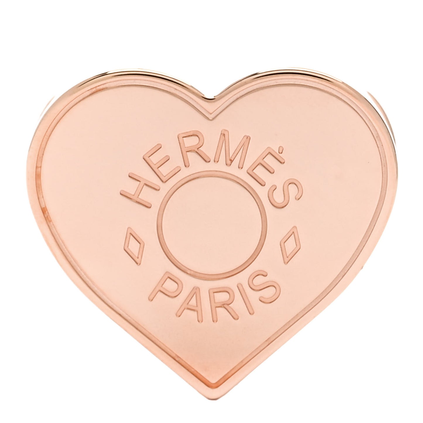 Rose Gold Plated Brass Mini Coeur Twilly Scarf Ring