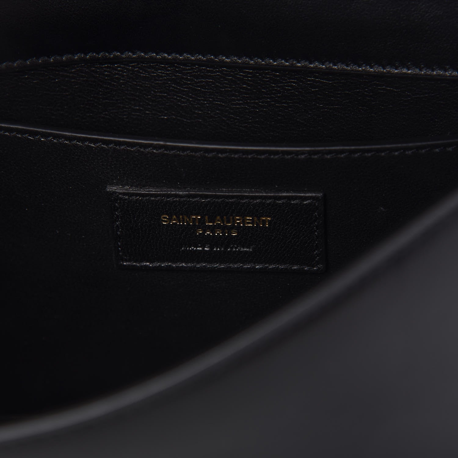 Saint Laurent Smooth Calfskin Small Spontini Saddle Bag Black 8 of 10