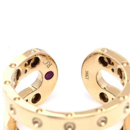 Roberto Coin 18K Yellow Gold Double Symphony Pois Moi Band Ring 54 6.75 4 of 4