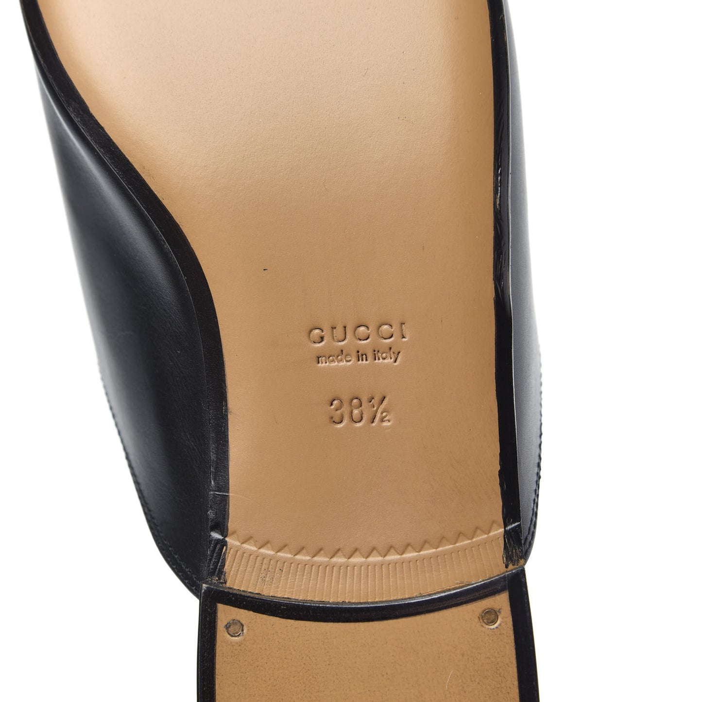 Calfskin Flower Embroidered Princetown Slippers 38.5 Black