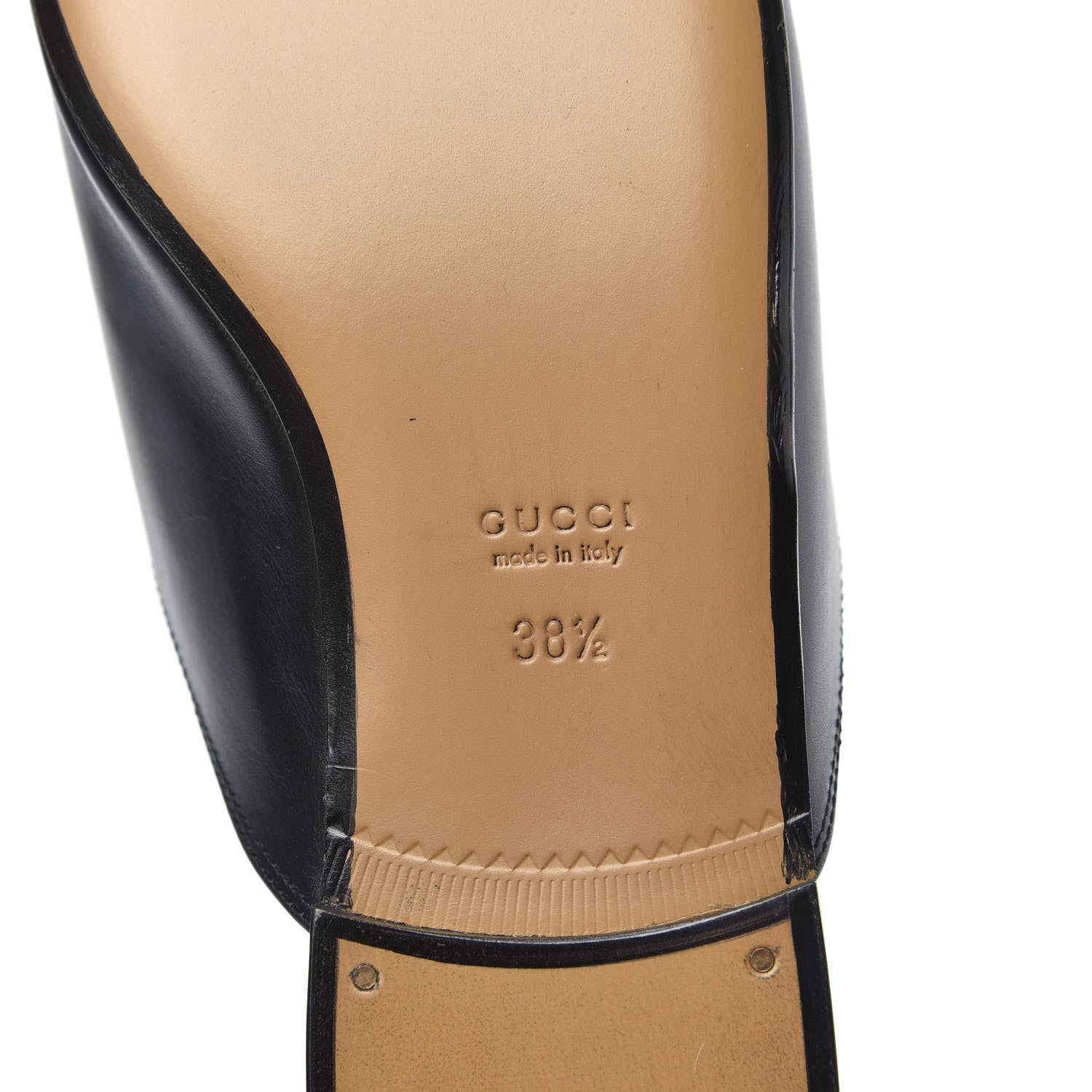 Gucci Calfskin Flower Embroidered Princetown Slippers 38.5 Black 7 of 9