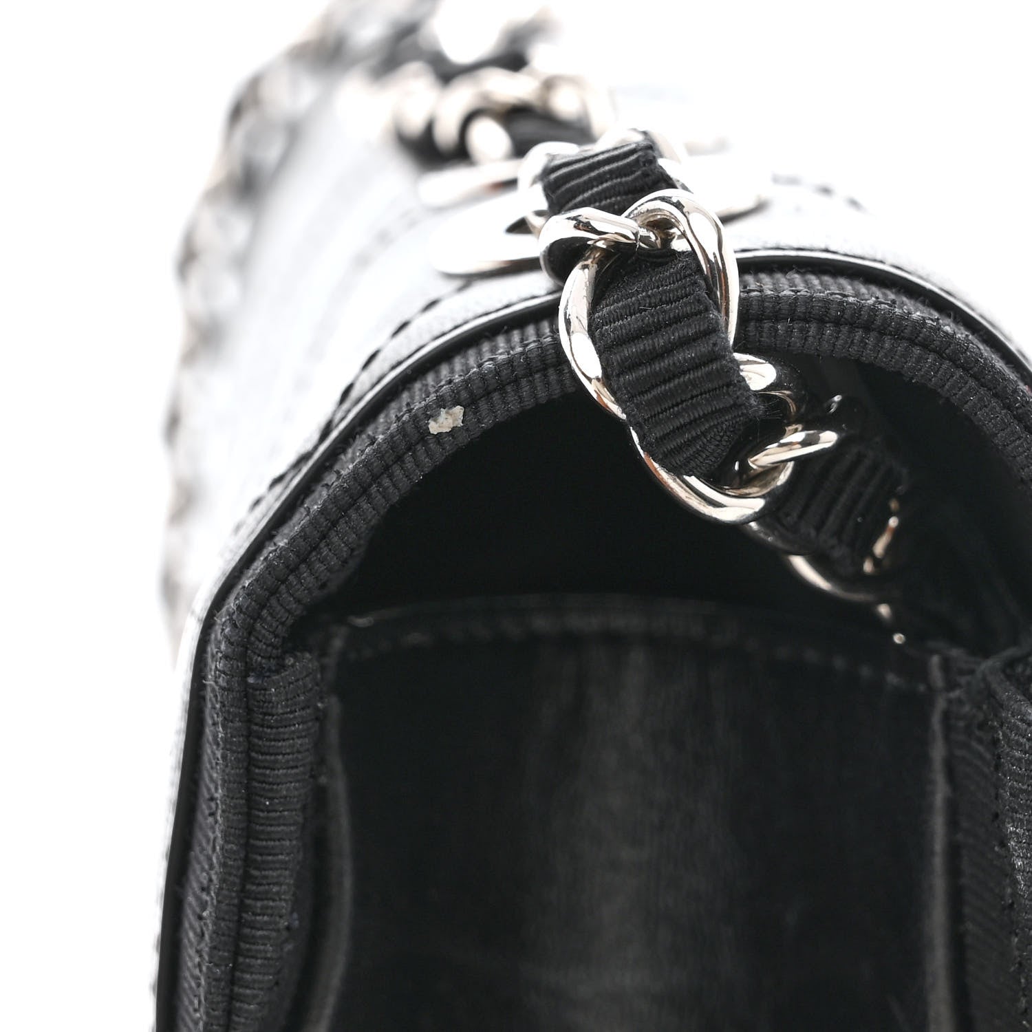 Chanel Crumpled Calfskin Flap Bag Black 11 of 11