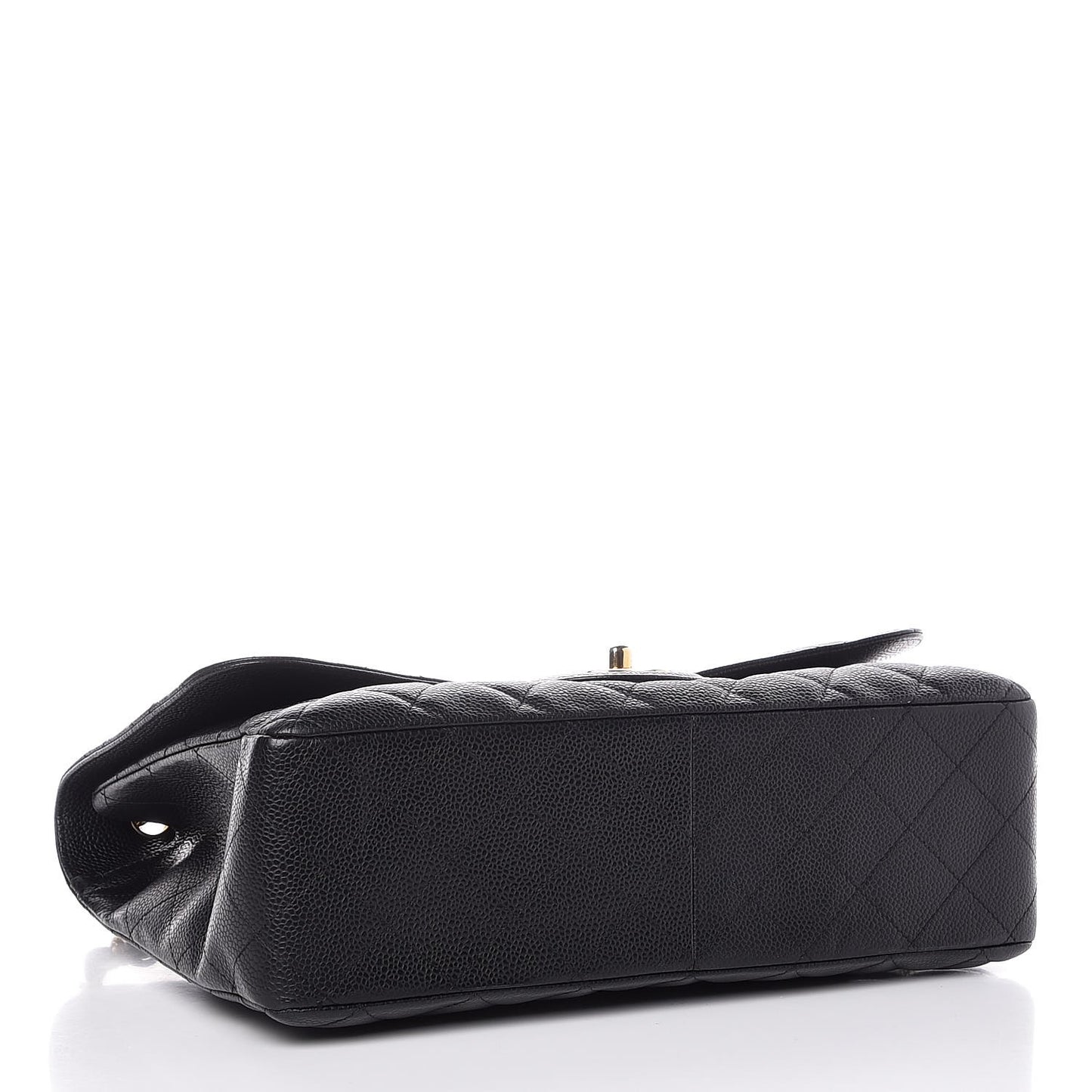 Caviar Quilted Jumbo Single Flap Black