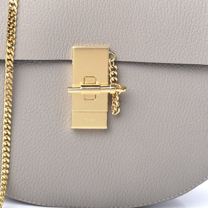 Chloe Grained Lambskin Drew Shoulder Bag Motty Grey 9 of 9