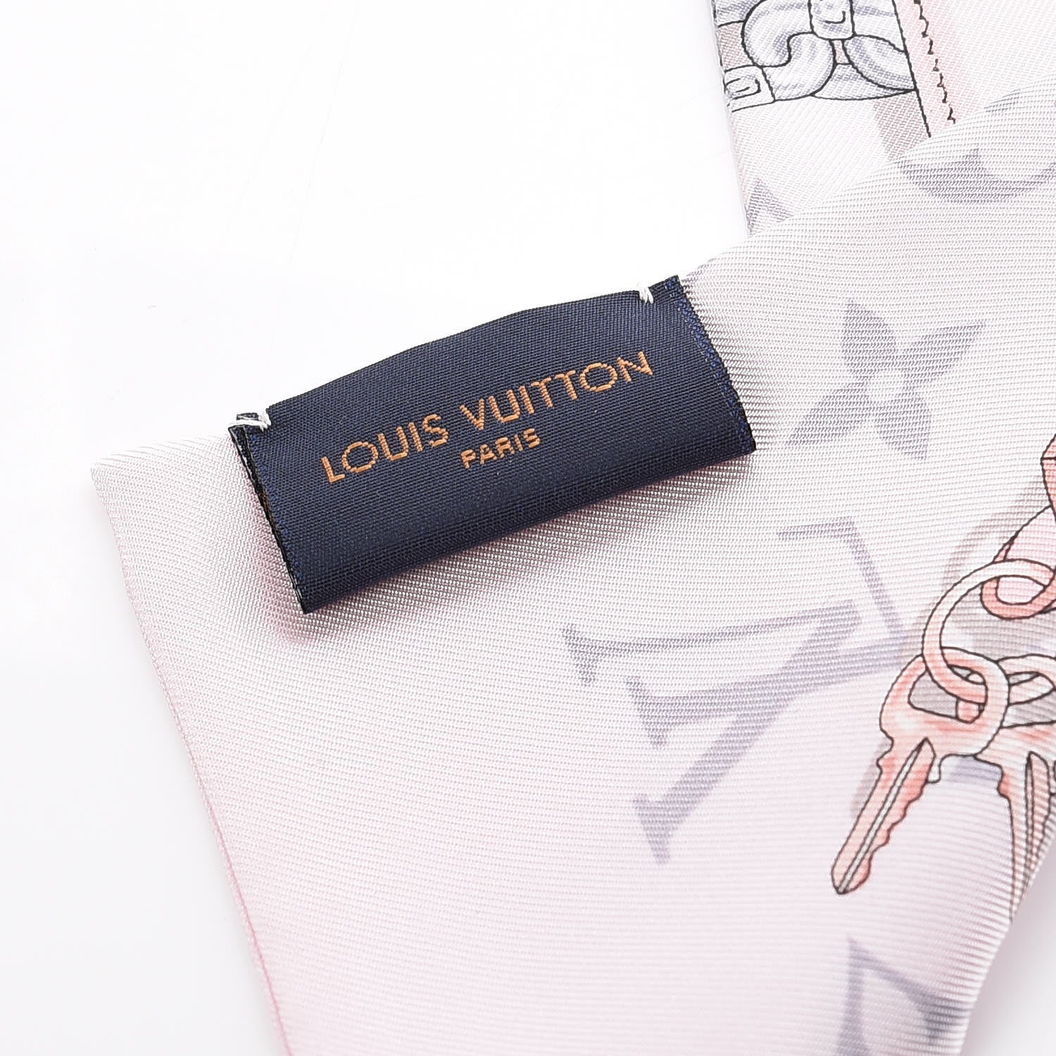 Louis Vuitton Silk Monogram Confidential Bandeau Light Pink 3 of 3