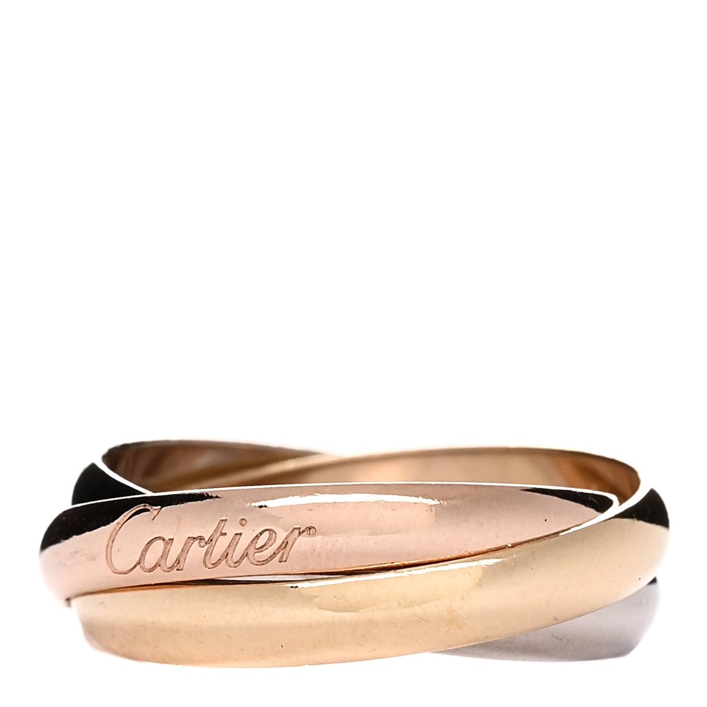 18K Pink Yellow White Gold Classic Trinity Ring 52 6