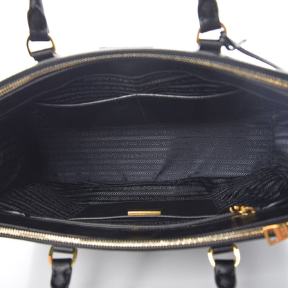 Prada Saffiano Medium Galleria Double Zip Tote Black 8 of 15