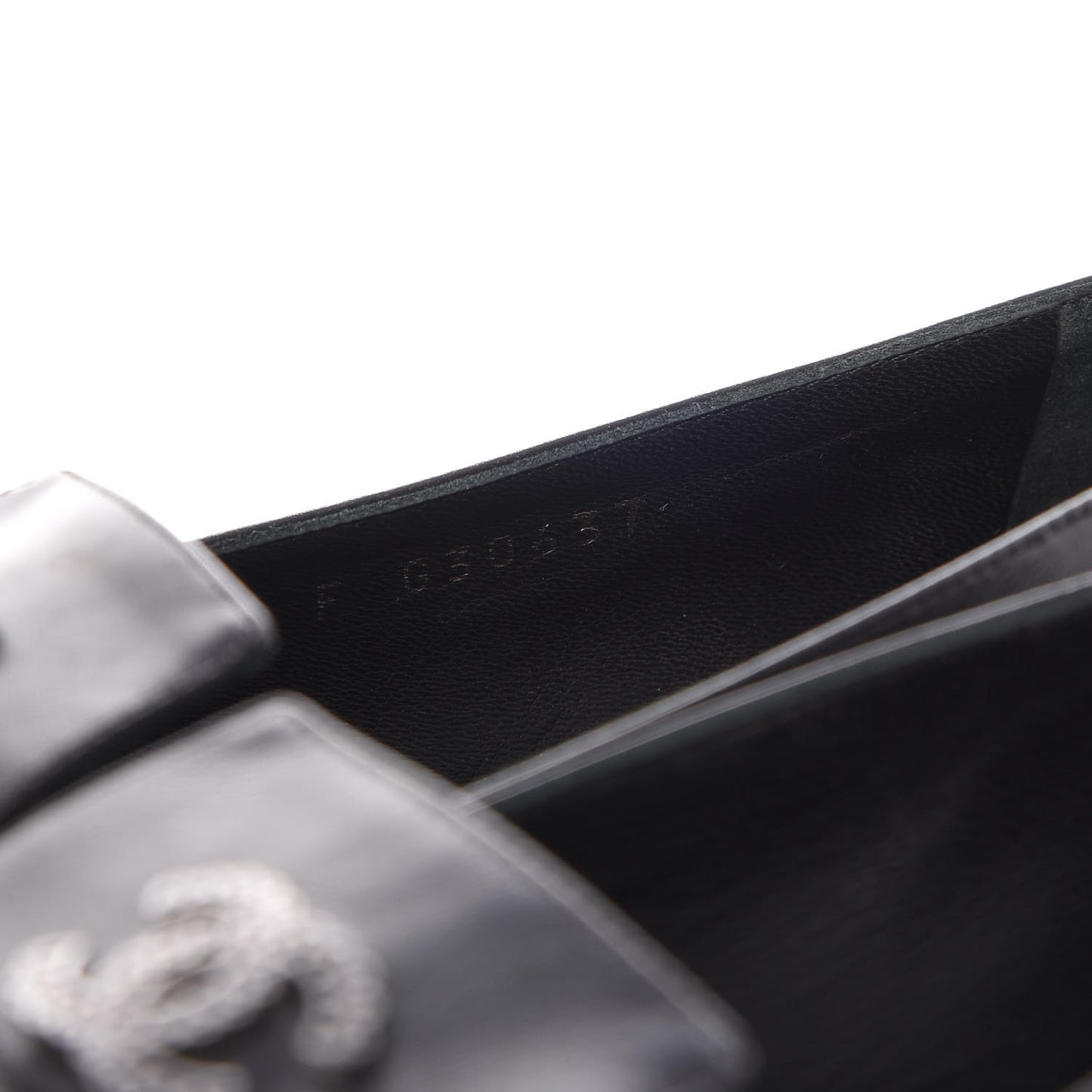 Lambskin CC Loafers 36.5 Black