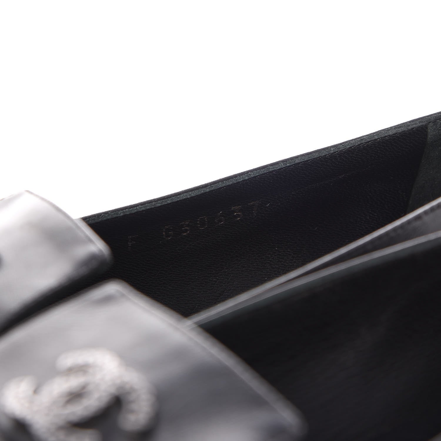 Chanel Lambskin CC Loafers 36.5 Black 9 of 13