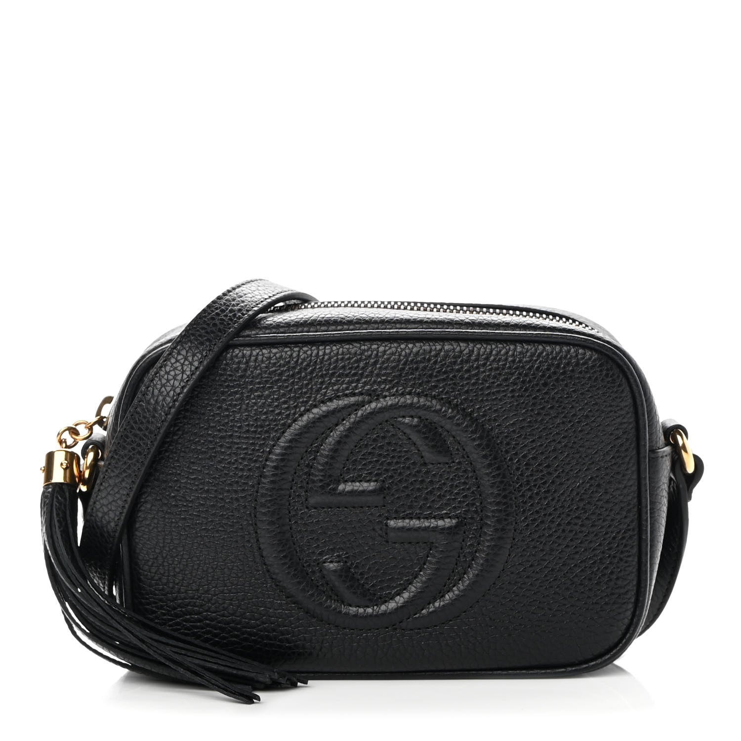 Gucci Pebbled Calfskin Mini Soho Disco Bag Black 1 of 10