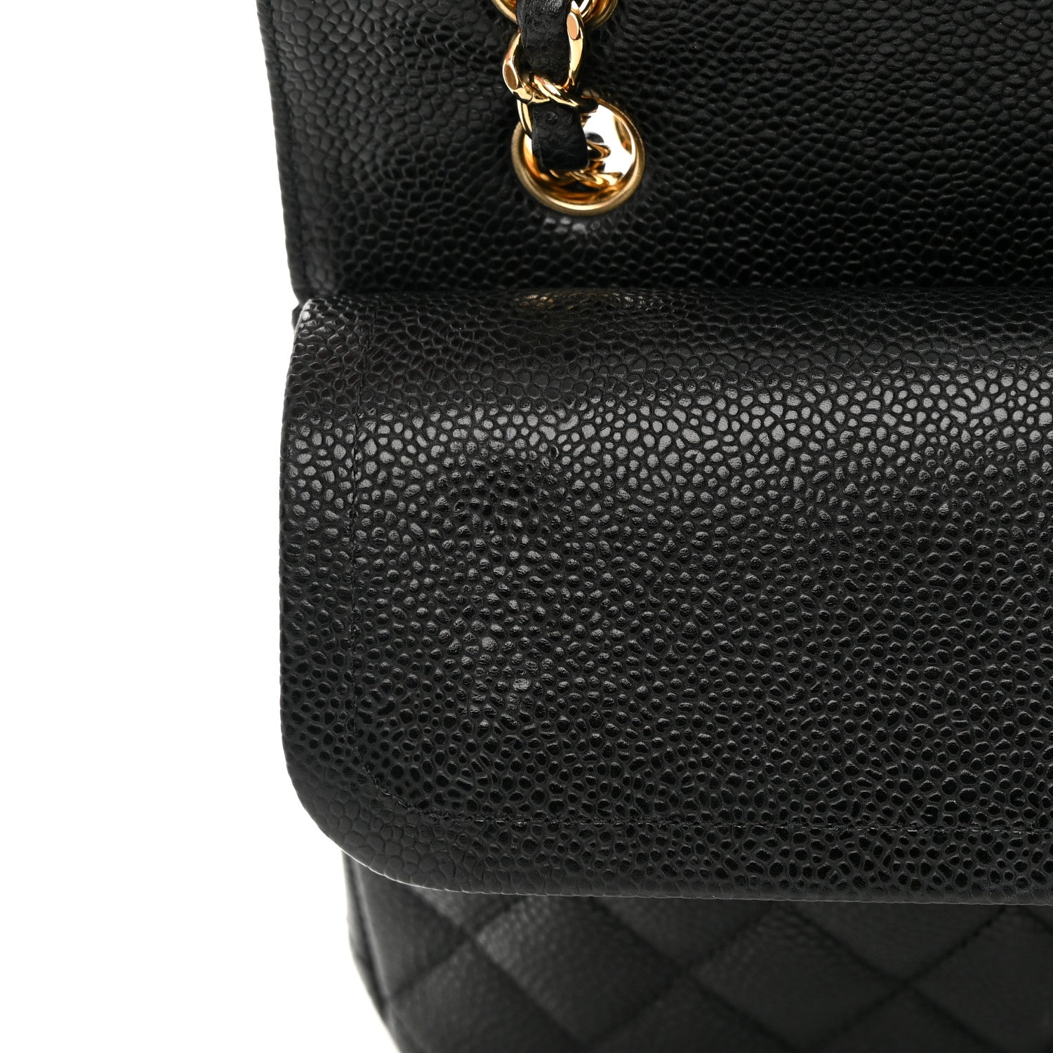 Chanel Caviar Quilted Medium Double Flap Black 12 of 16