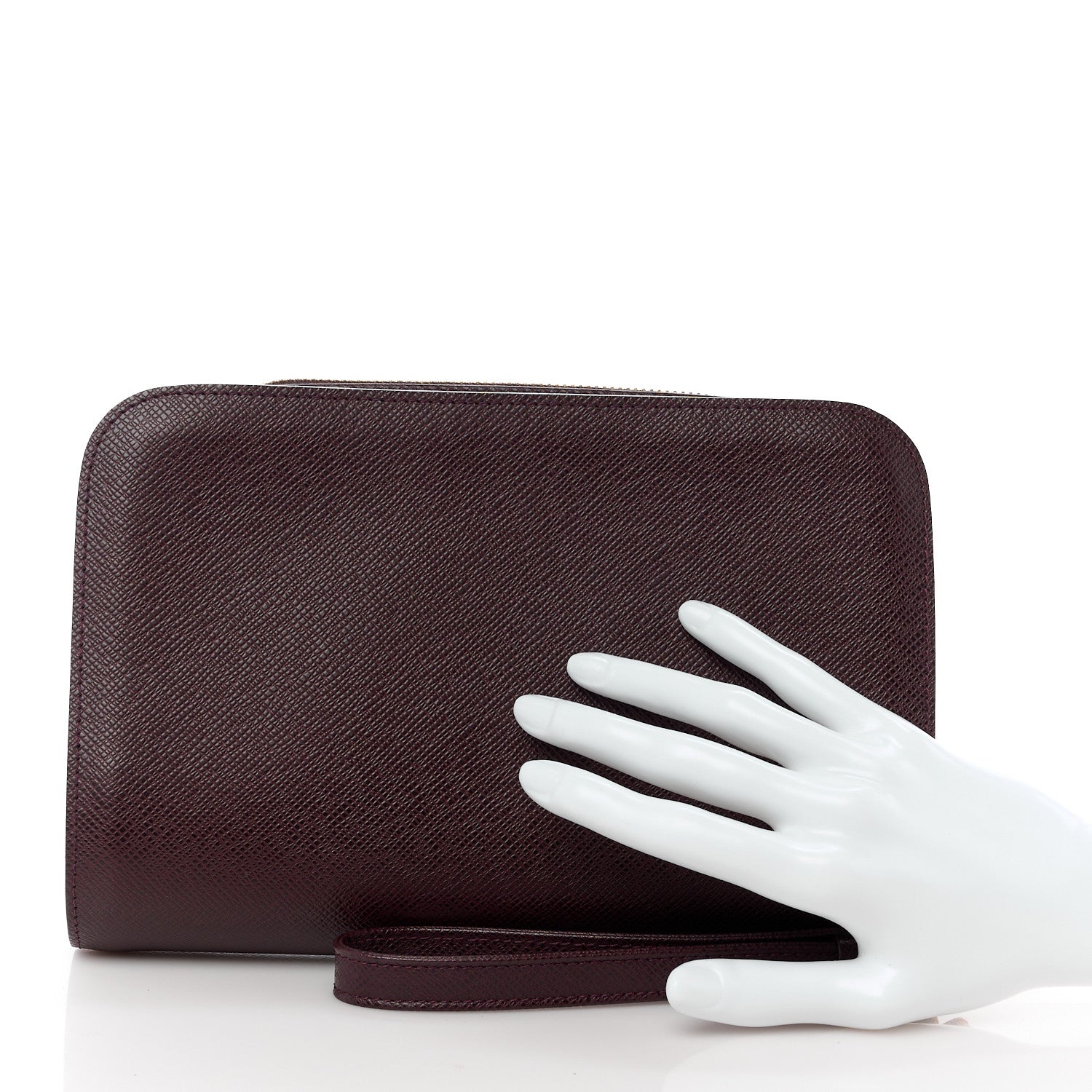 Louis Vuitton LOUIS VUITTON Taiga Baikal Pochette Acajou 2 of 13