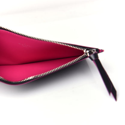 Louis Vuitton Epi Felicie Chain Wallet Zippered Insert Black Hot Pink 5 of 6