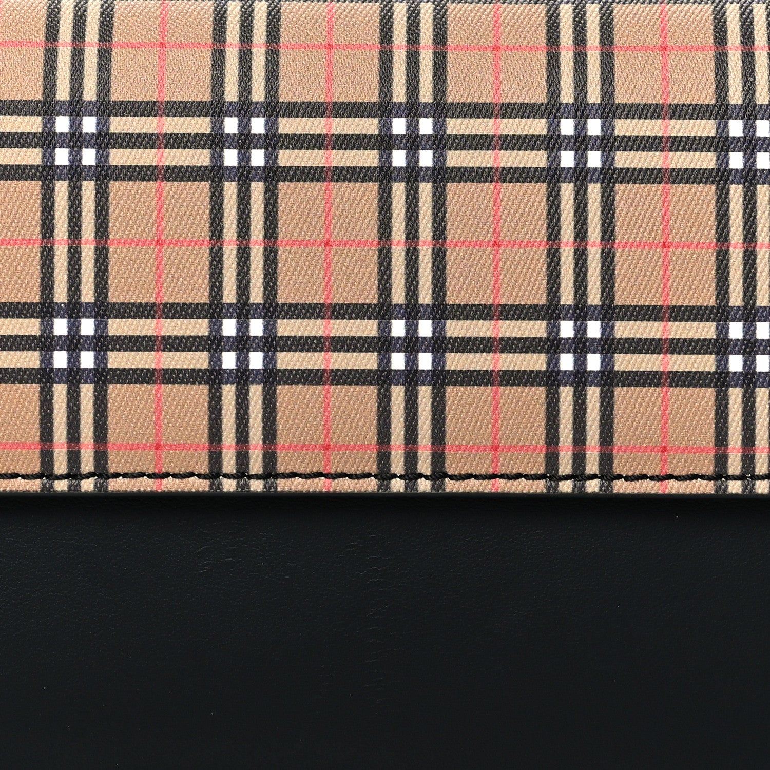 Burberry Calfskin Vintage Check Crossbody Archive Beige Black 6 of 8